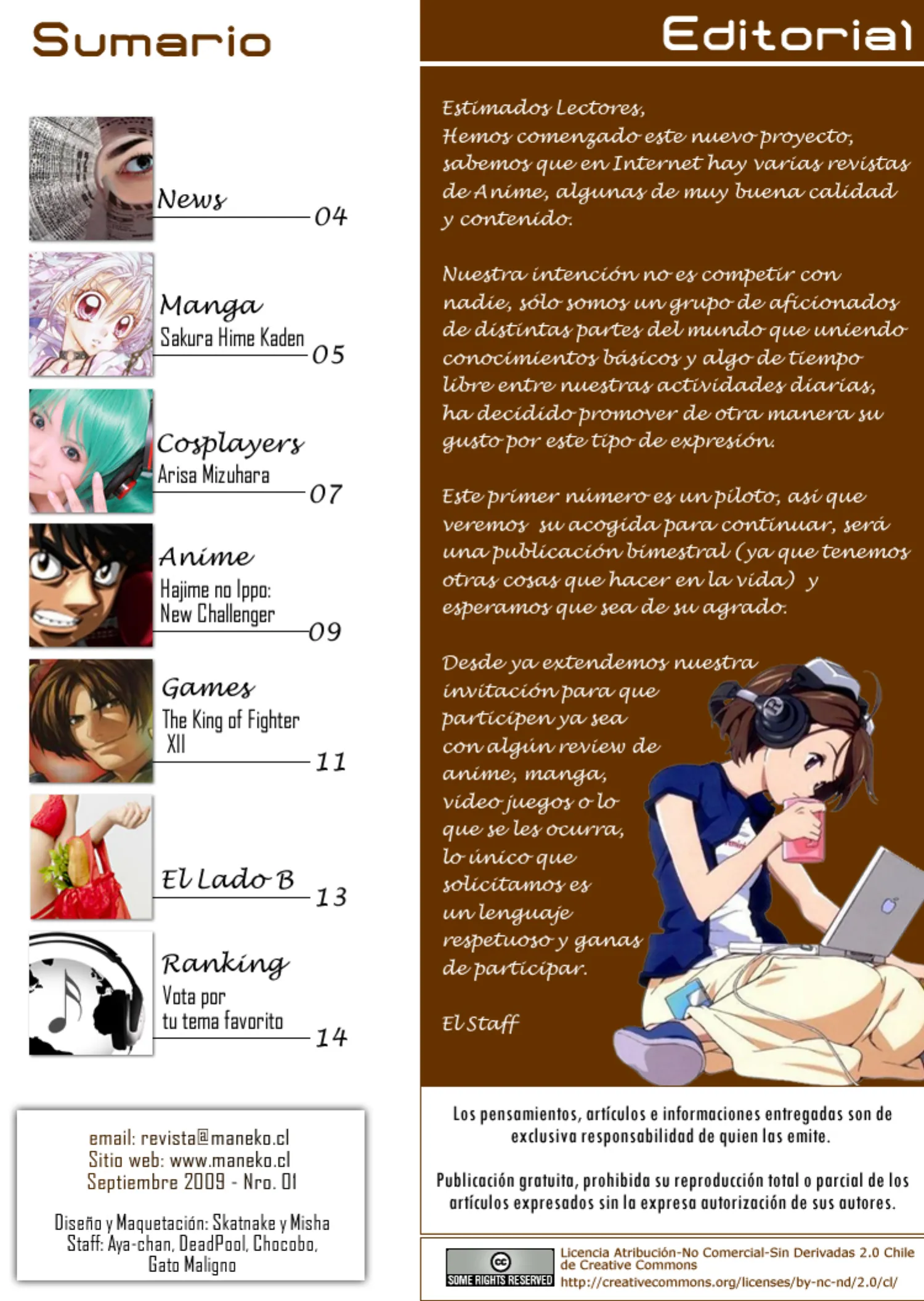 Revista Maneko N°01 página 4