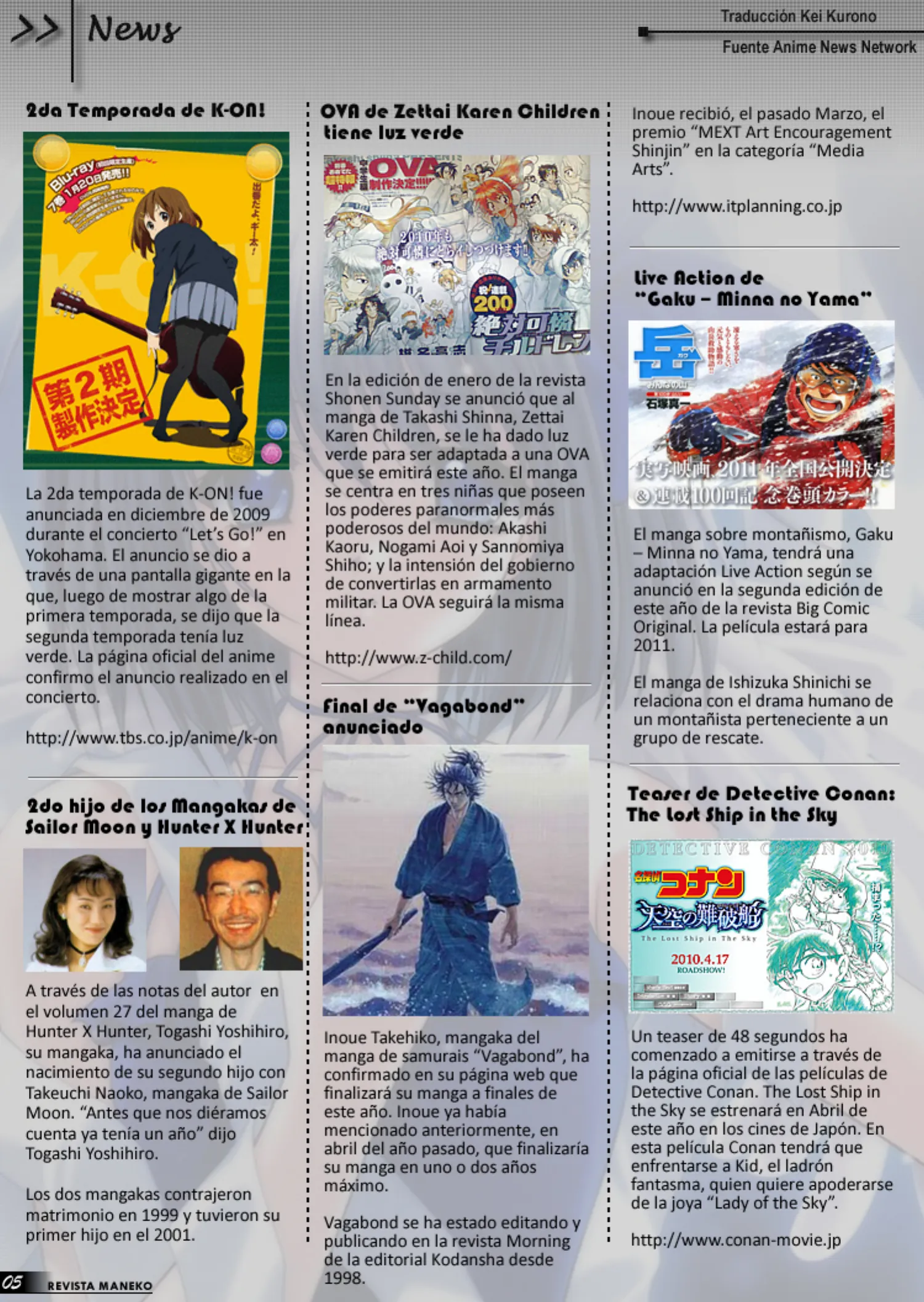 Revista Maneko N°05 página 6