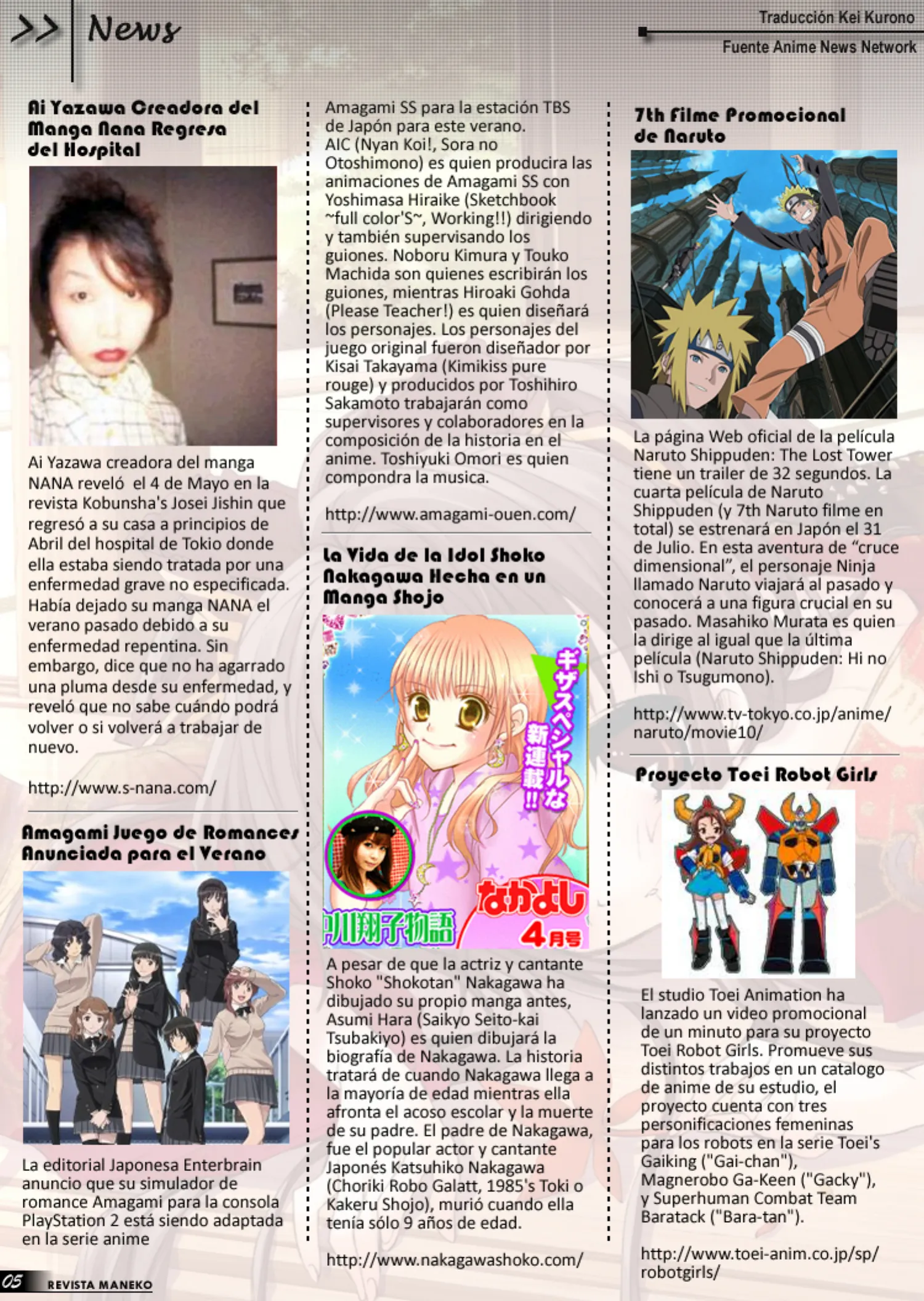 Revista Maneko N°06 página 6