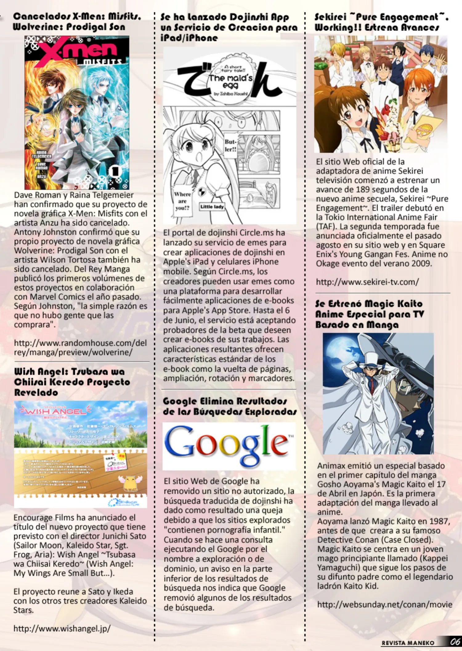 Revista Maneko N°06 página 7