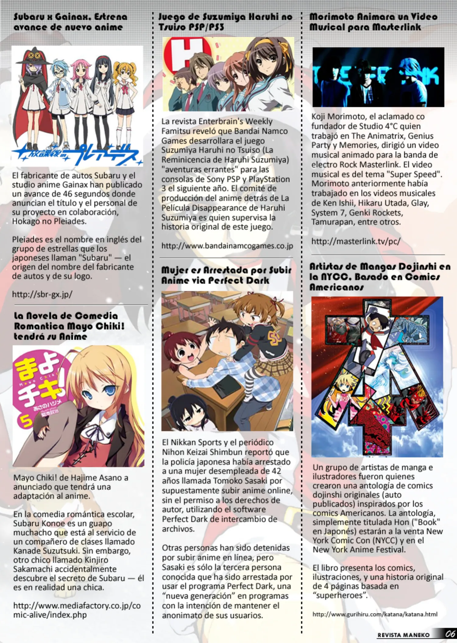 Revista Maneko N°09 página 7