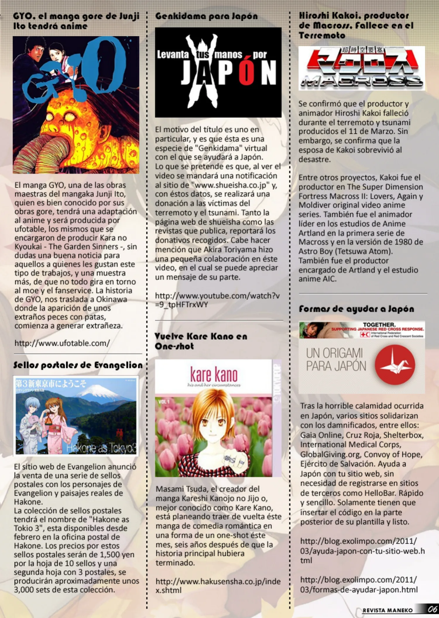 Revista Maneko N°11 página 7