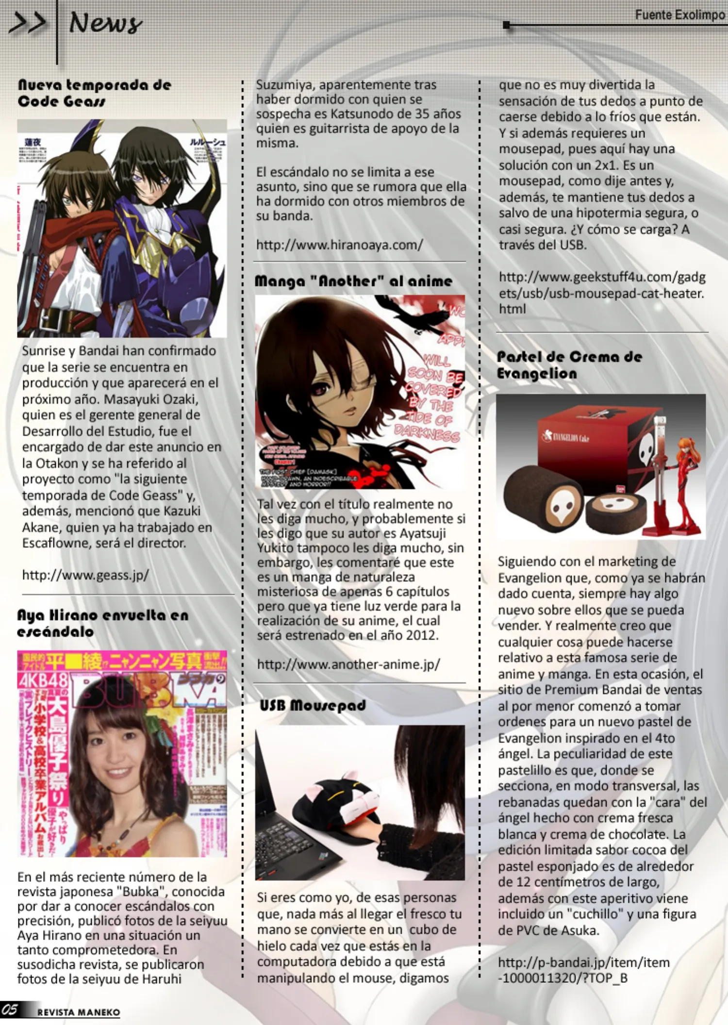 Revista Maneko N°13 página 6