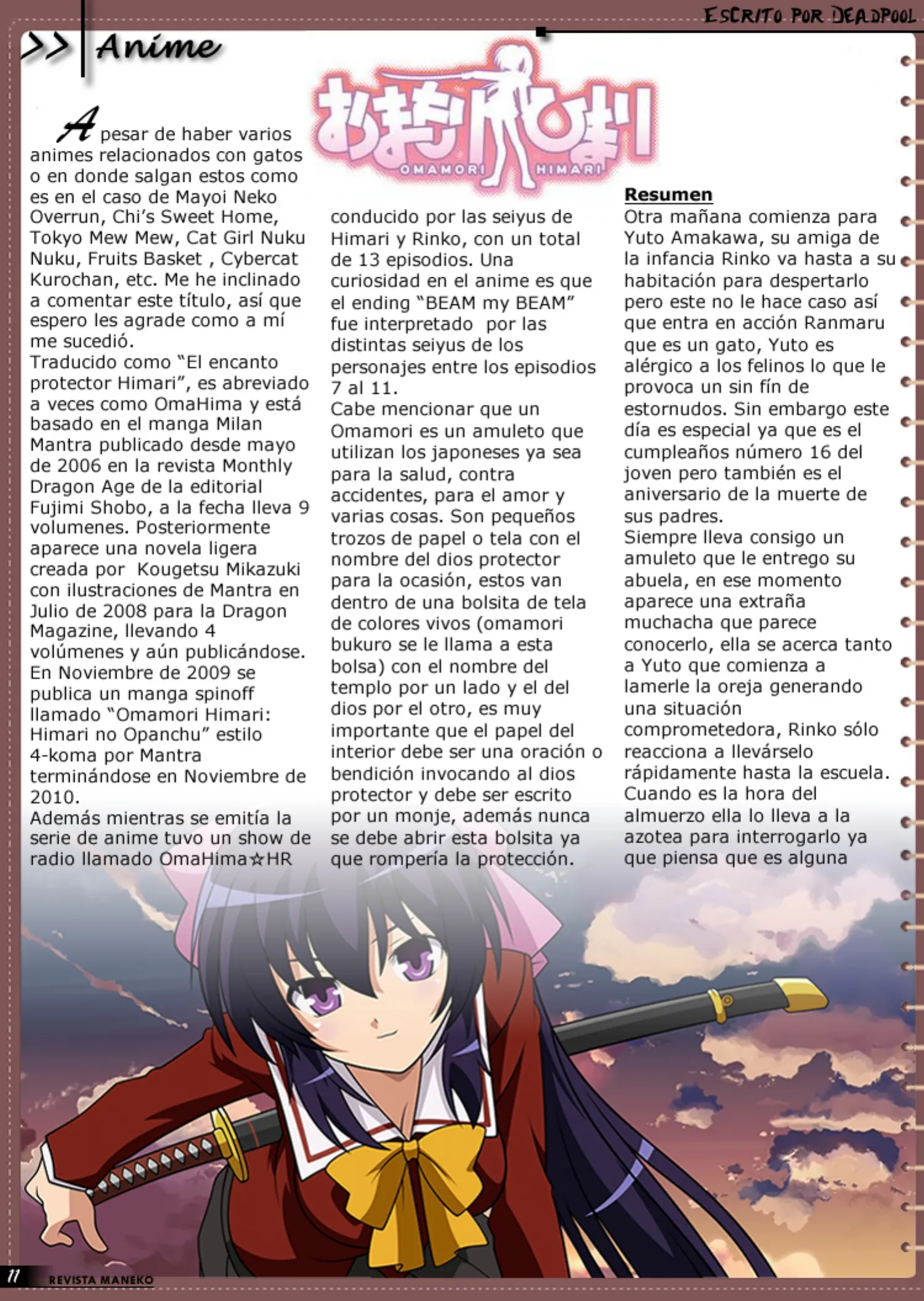 Revista Maneko N°13 página 12