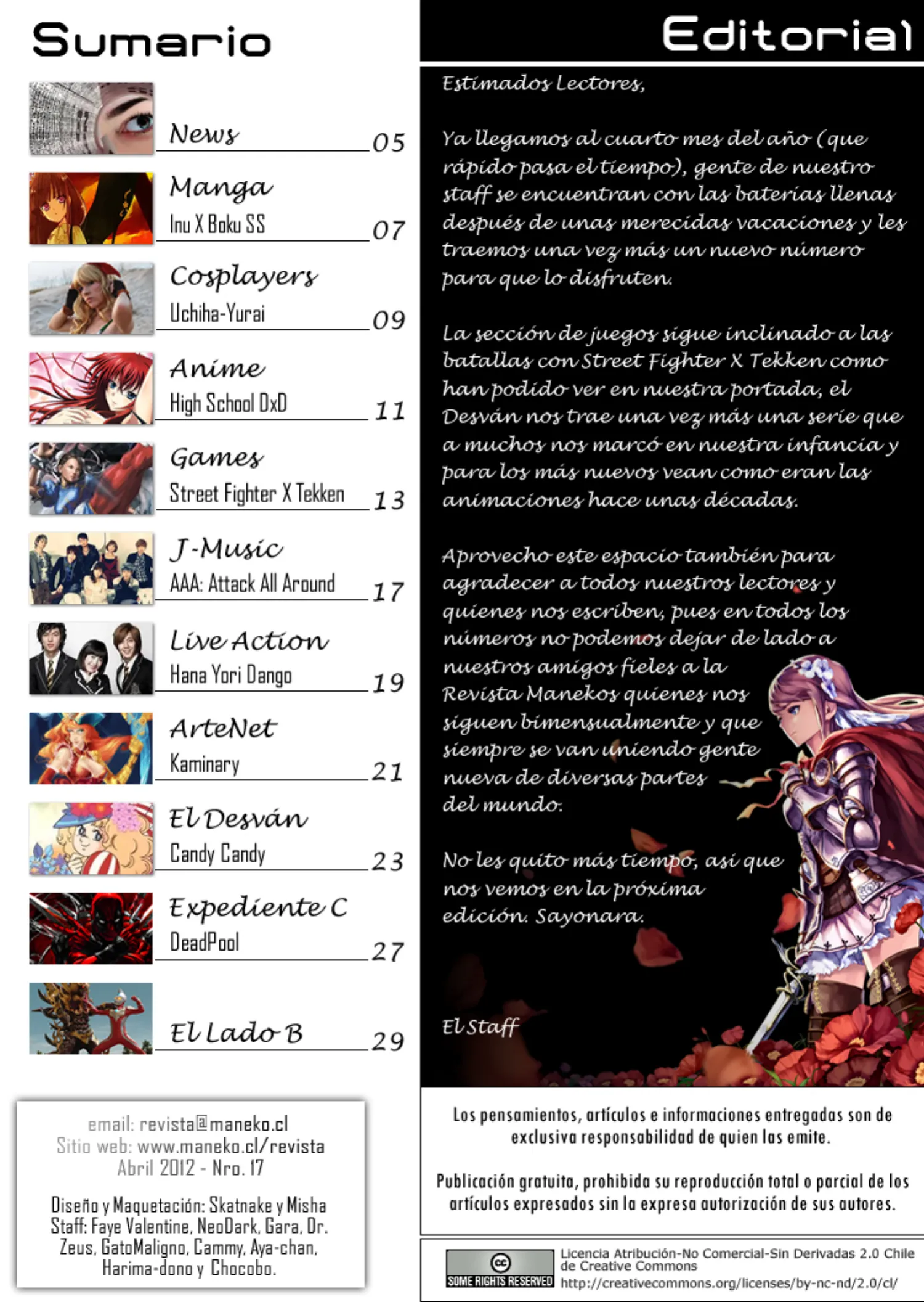 Revista Maneko N°17 página 4