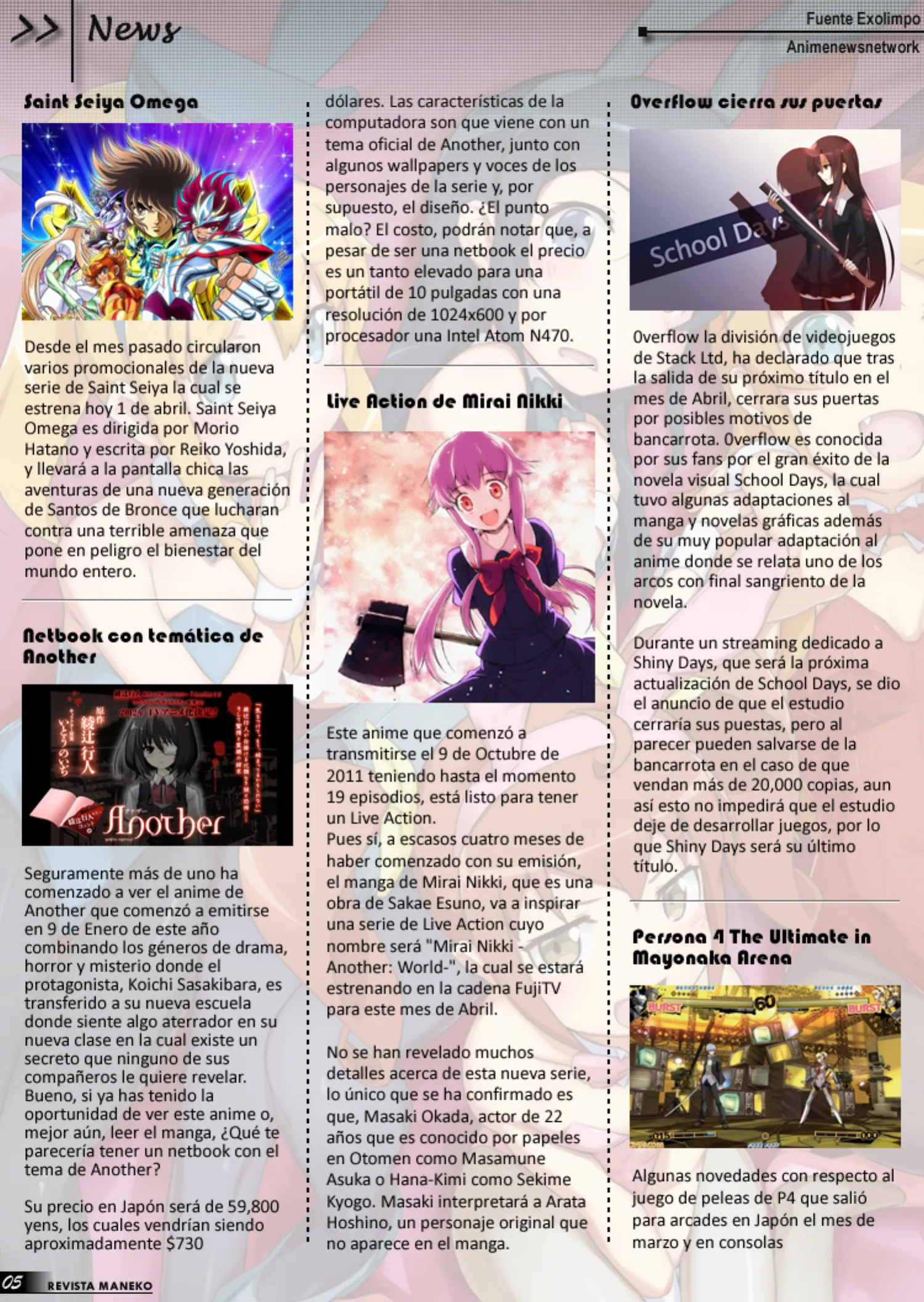 Revista Maneko N°17 página 6