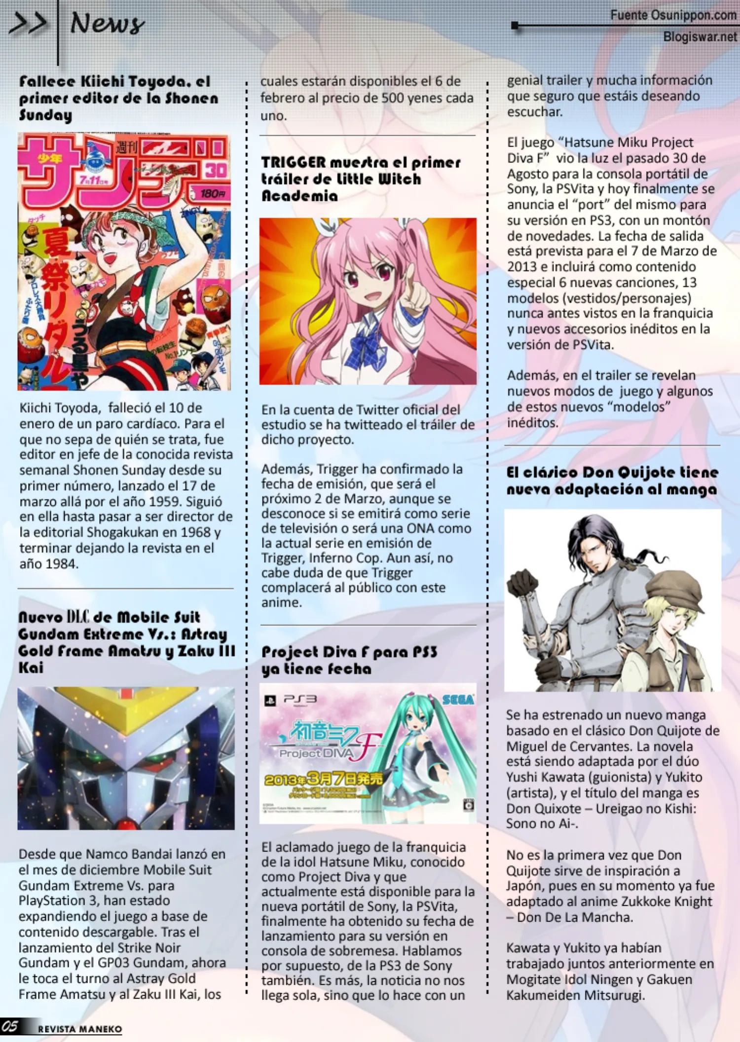 Revista Maneko N°22 página 6