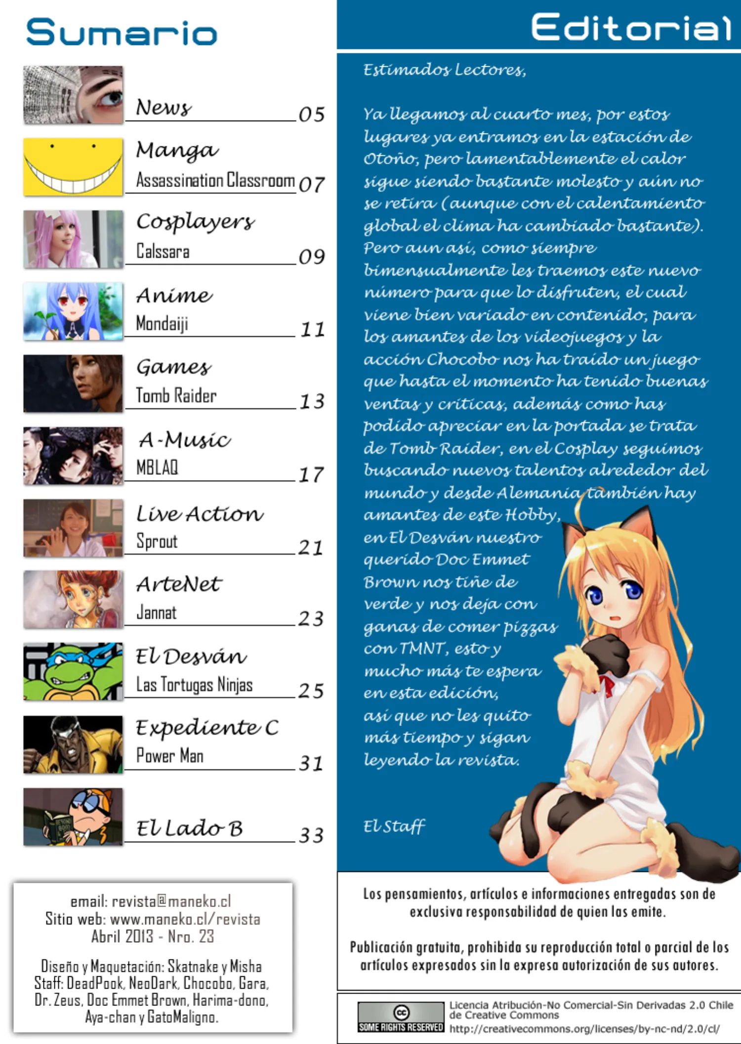 Revista Maneko N°23 página 4