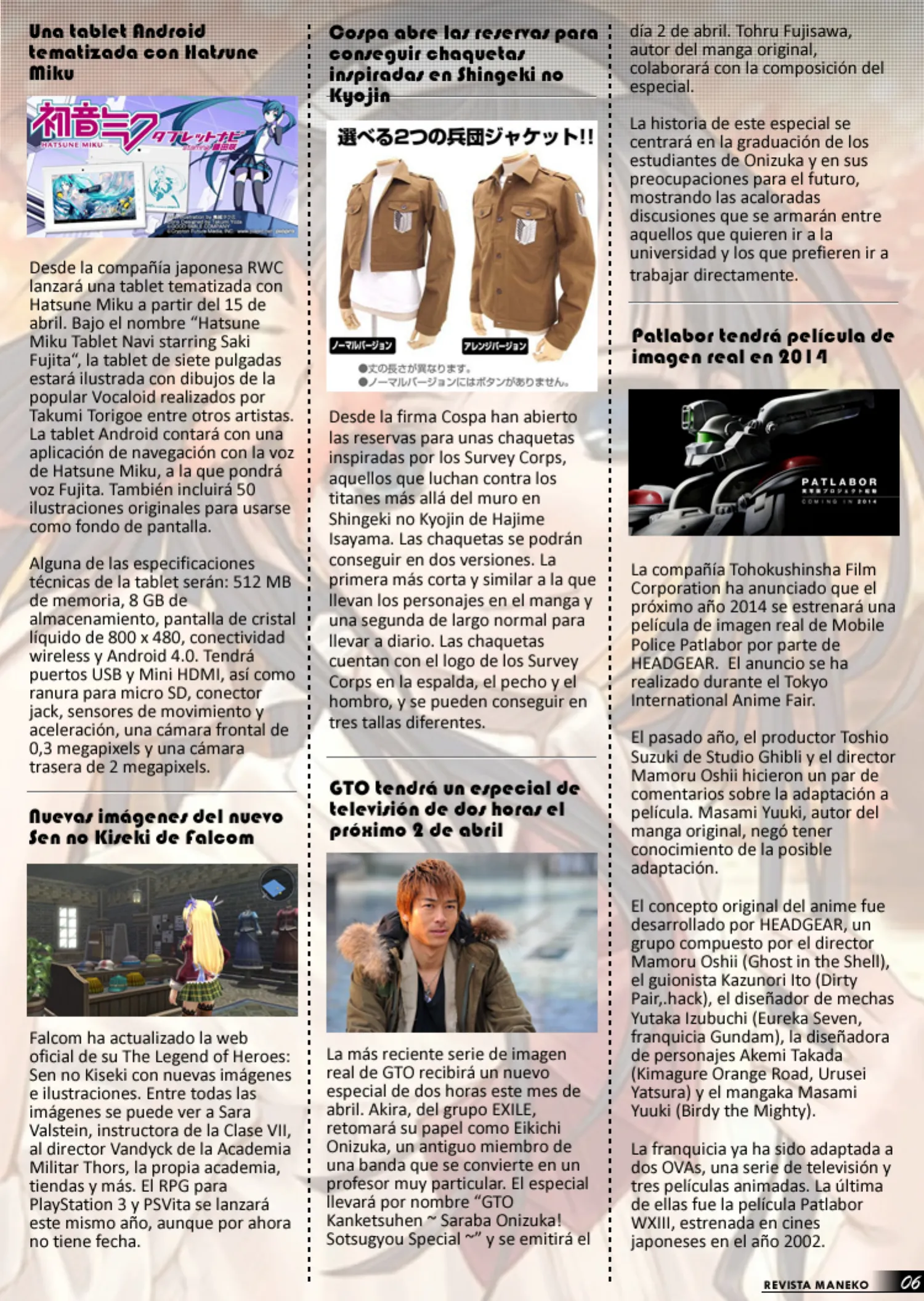 Revista Maneko N°23 página 7