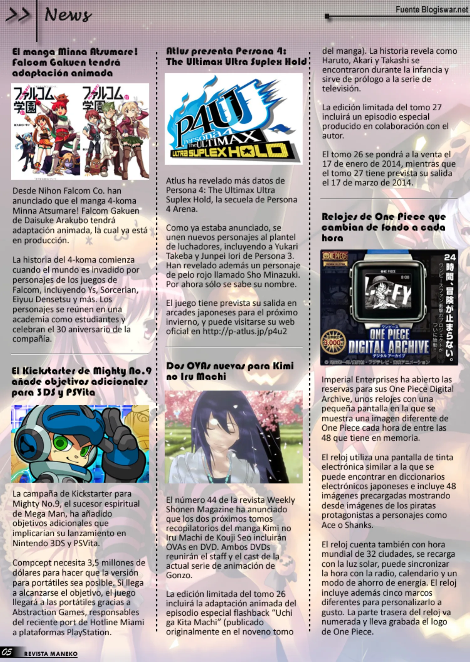 Revista Maneko N°26 página 6