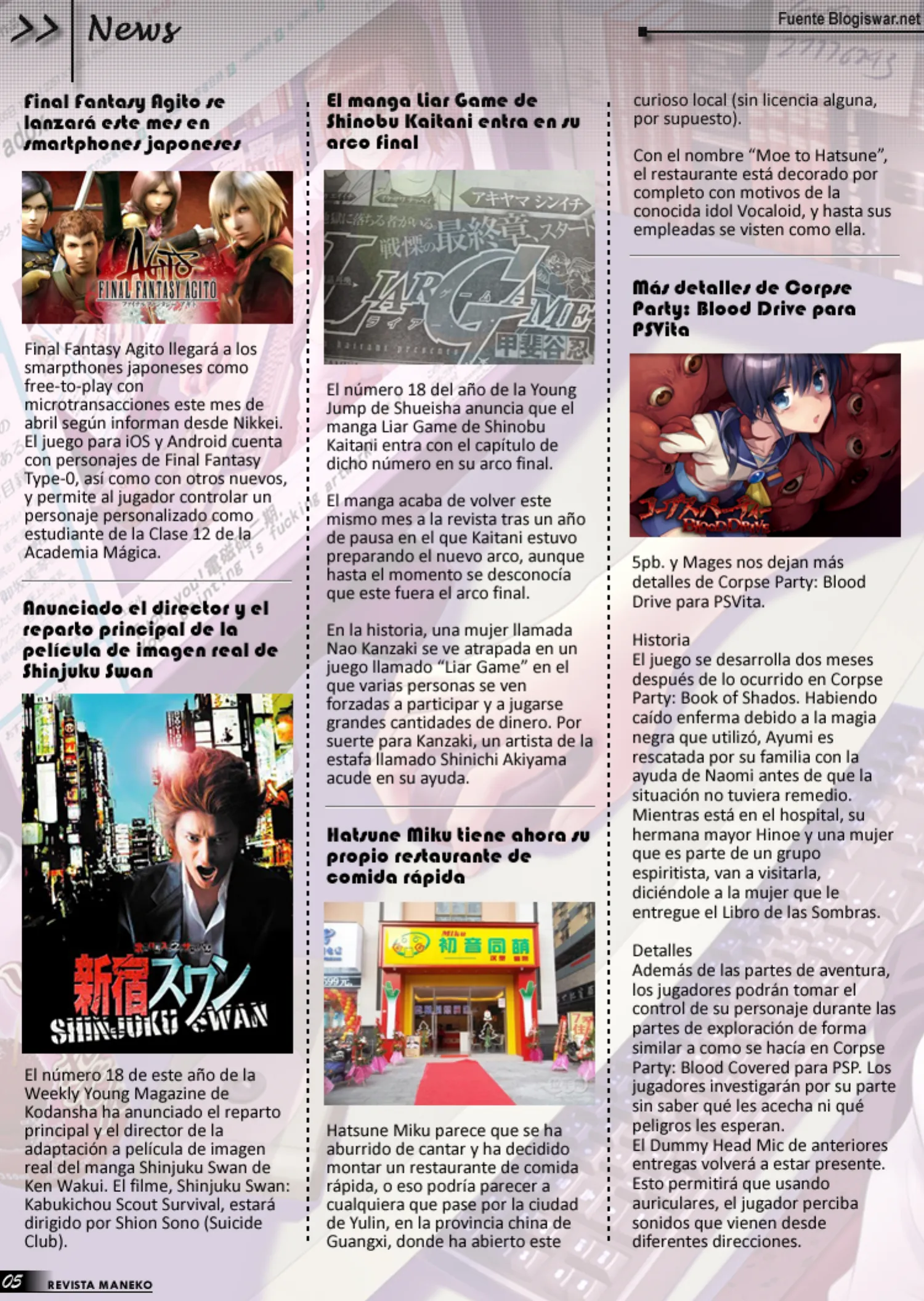 Revista Maneko N°29 página 6
