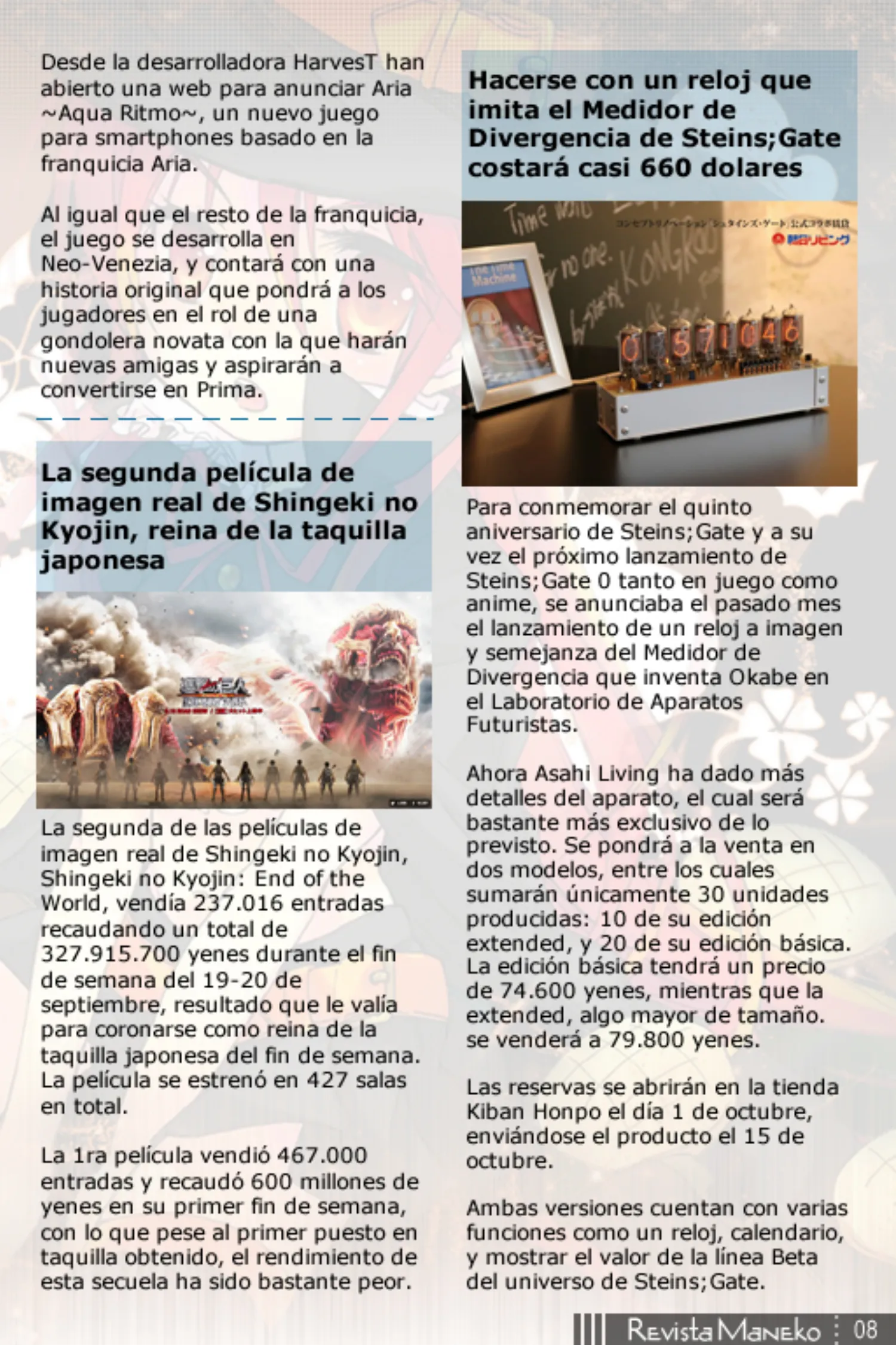 Revista Maneko N°38 página 9