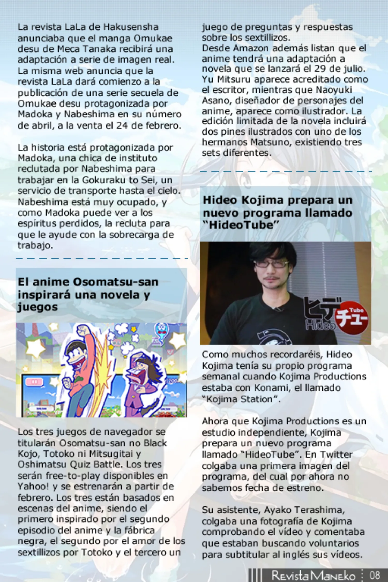 Revista Maneko N°40 página 9