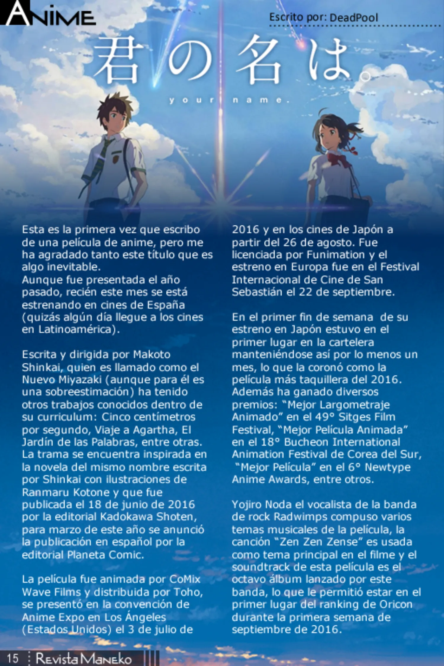 Revista Maneko N°47 página 16