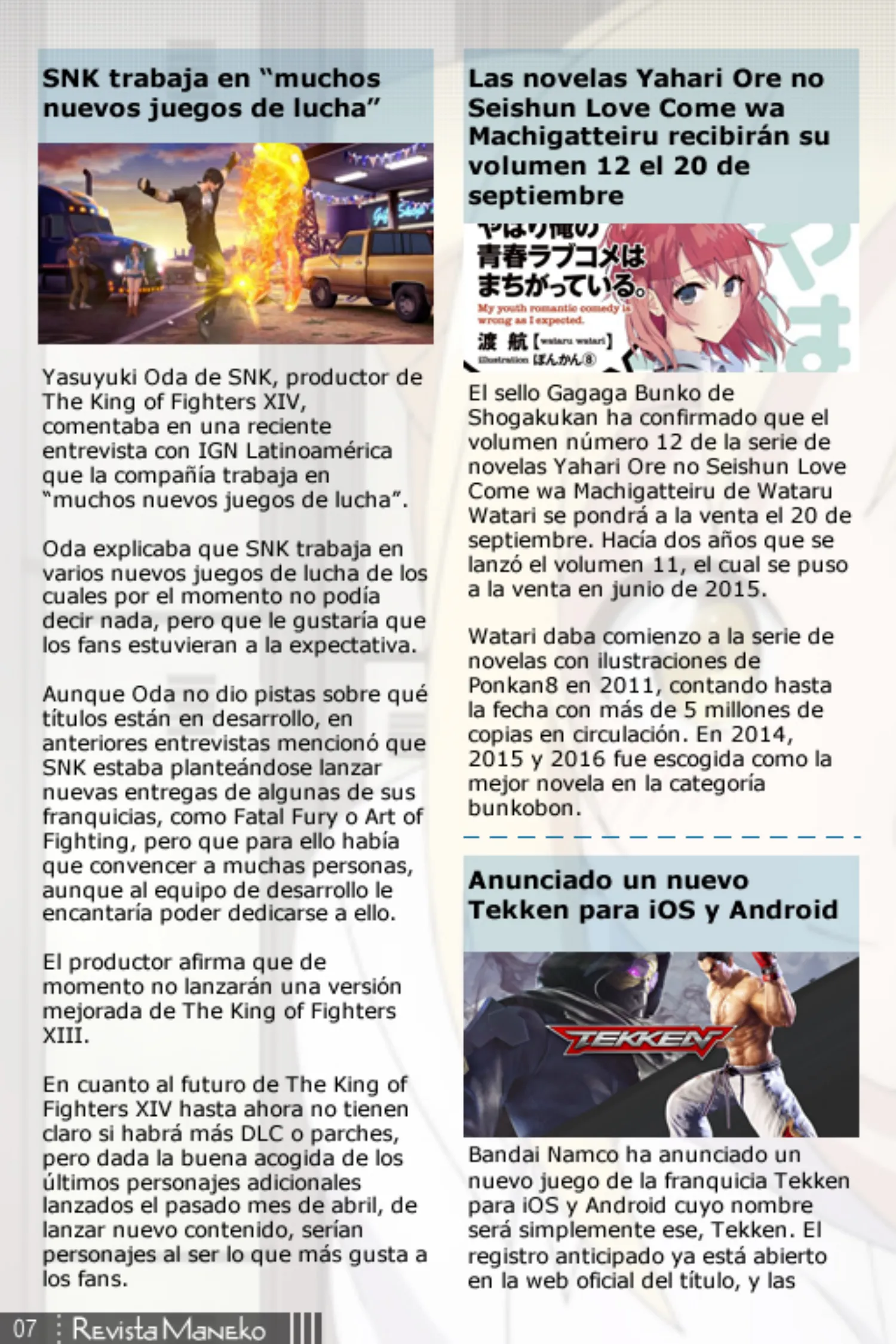 Revista Maneko N°49 página 8