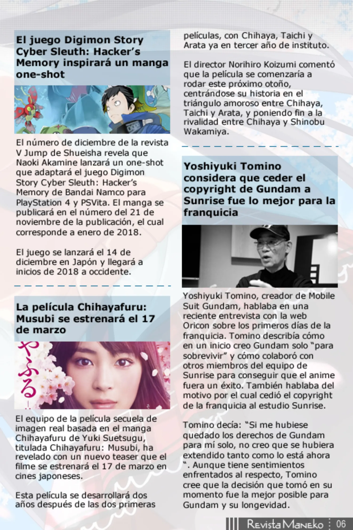 Revista Maneko N°50 página 7