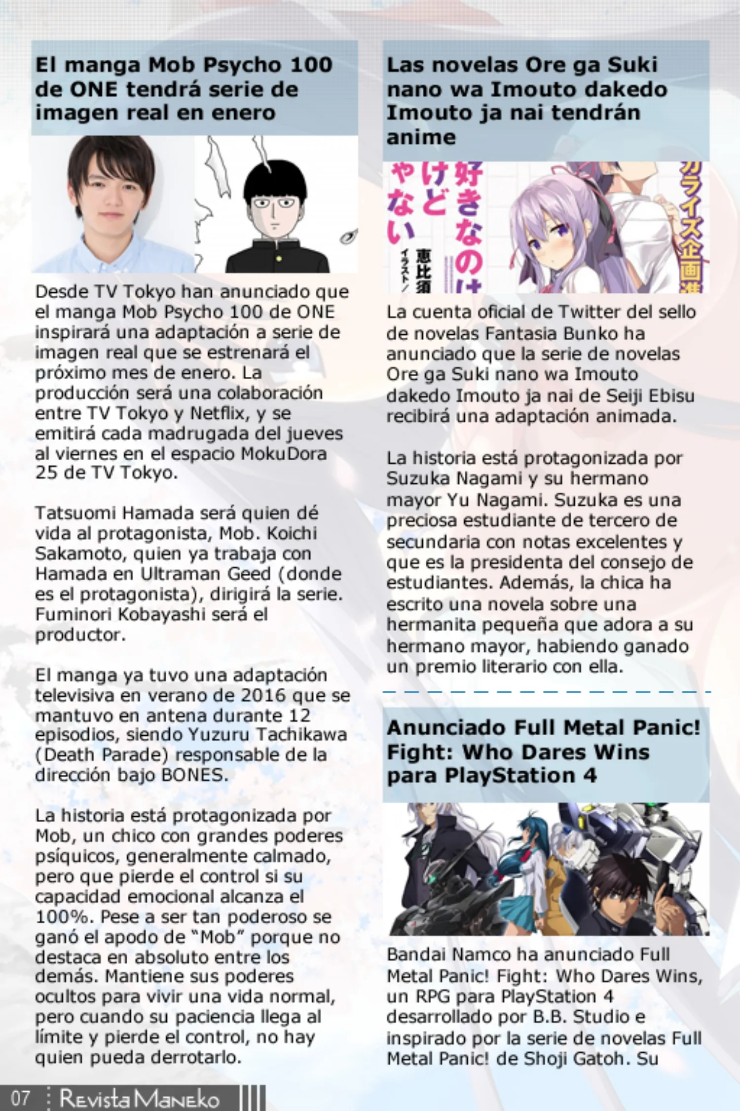 Revista Maneko N°50 página 8